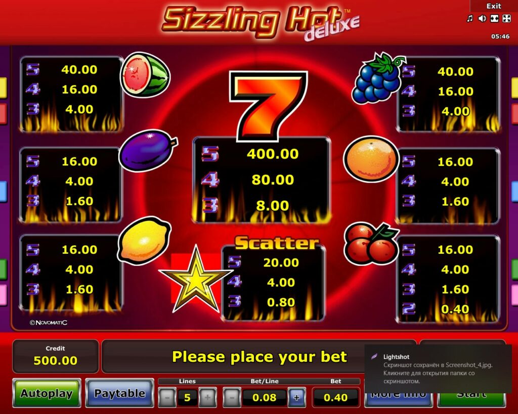 เกมสร้างรายได้ |  7 Sizzling Hot Deluxe
